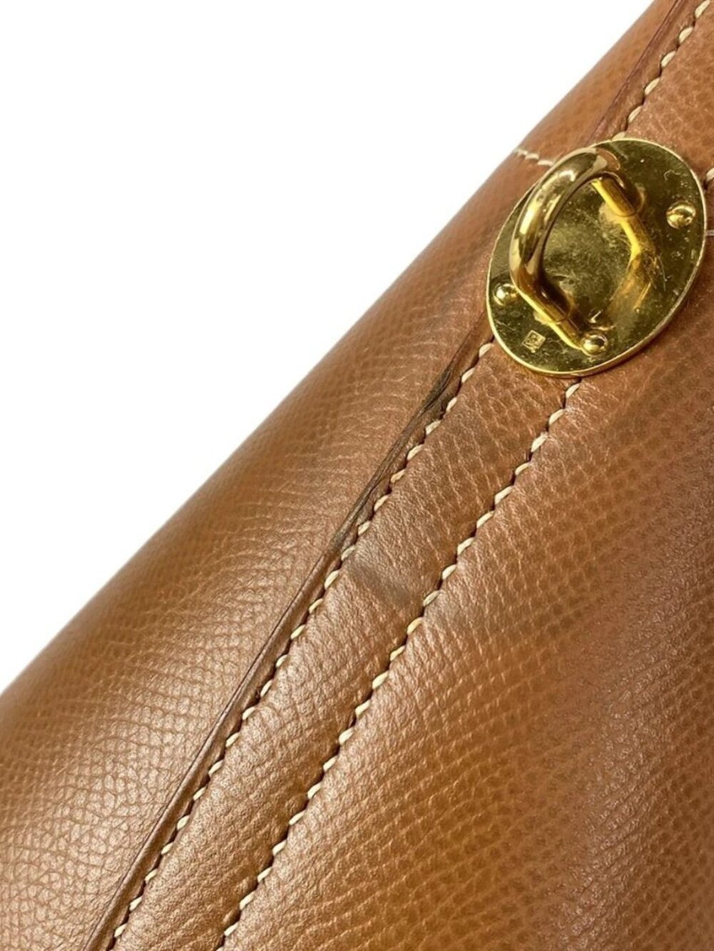 HERMES Bolide 37 - Gold Veau Graine Couchevel Circle Z Handbag - Picture 11 of 16